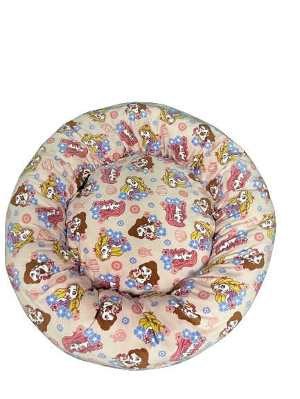 Cama EXTRA GRANDE ANTIESTRÉS lisa afelpada para mascotas cómoda, fácil de lavar y transportable (87 x 87 cm)