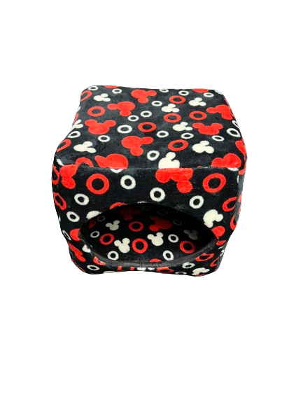 Casa Cama MEDIANA para mascotas Lavable, comfortable, y calientita (32 x 32 cm)