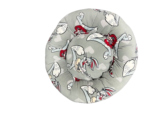 Cama CHICA ANTIESTRÉS lisa afelpada para mascotas cómoda, fácil de lavar y transportable (47x47 cm)