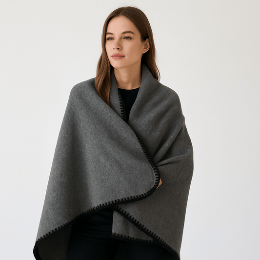 Cobertor “Syberia” de Lana color Negro (1.60 x 2.00 mts.)