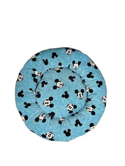 Cama MEDIANA ANTIESTRÉS lisa afelpada para mascotas cómoda, fácil de lavar y transportable (58 x 58 cm)