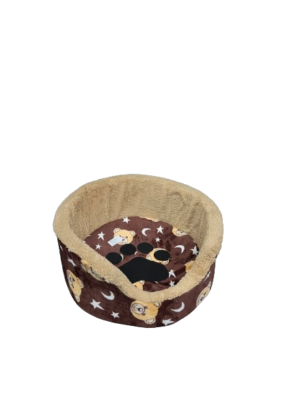 Cama GRANDE redonda FLANEL Lavable, comfortable ligera y resistente (53 x 53 cm)