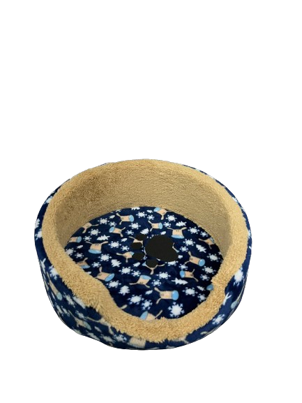 Cama MEDIANA redonda FLANEL Lavable, comfortable ligera y resistente (44 x 44 cm)