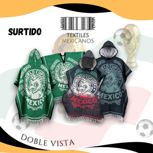 Gabán Mundial Artesanal | Con y Sin Gorro | Cálido, Ligero y Versátil (2.23 x 0.98 m)