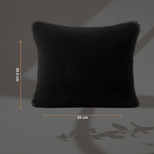 Almohada Plush Estandar de Pelo Alto (34.5 x 55 cm) — Suave, Acolchonada y Perfecta para Decorar