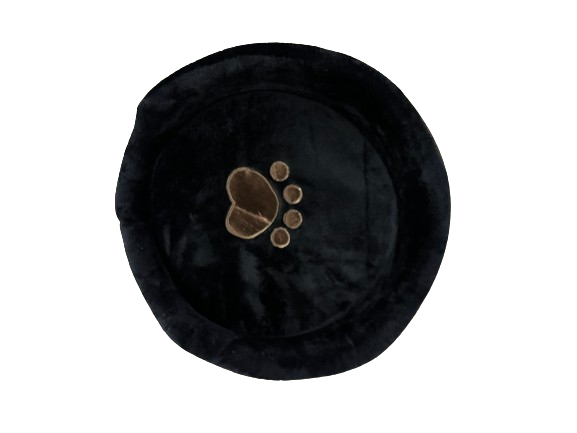 Cama MEDIANA Redonda Vinil relajante para mascota, lavable, moderna y cómoda (41 X 41 cm)