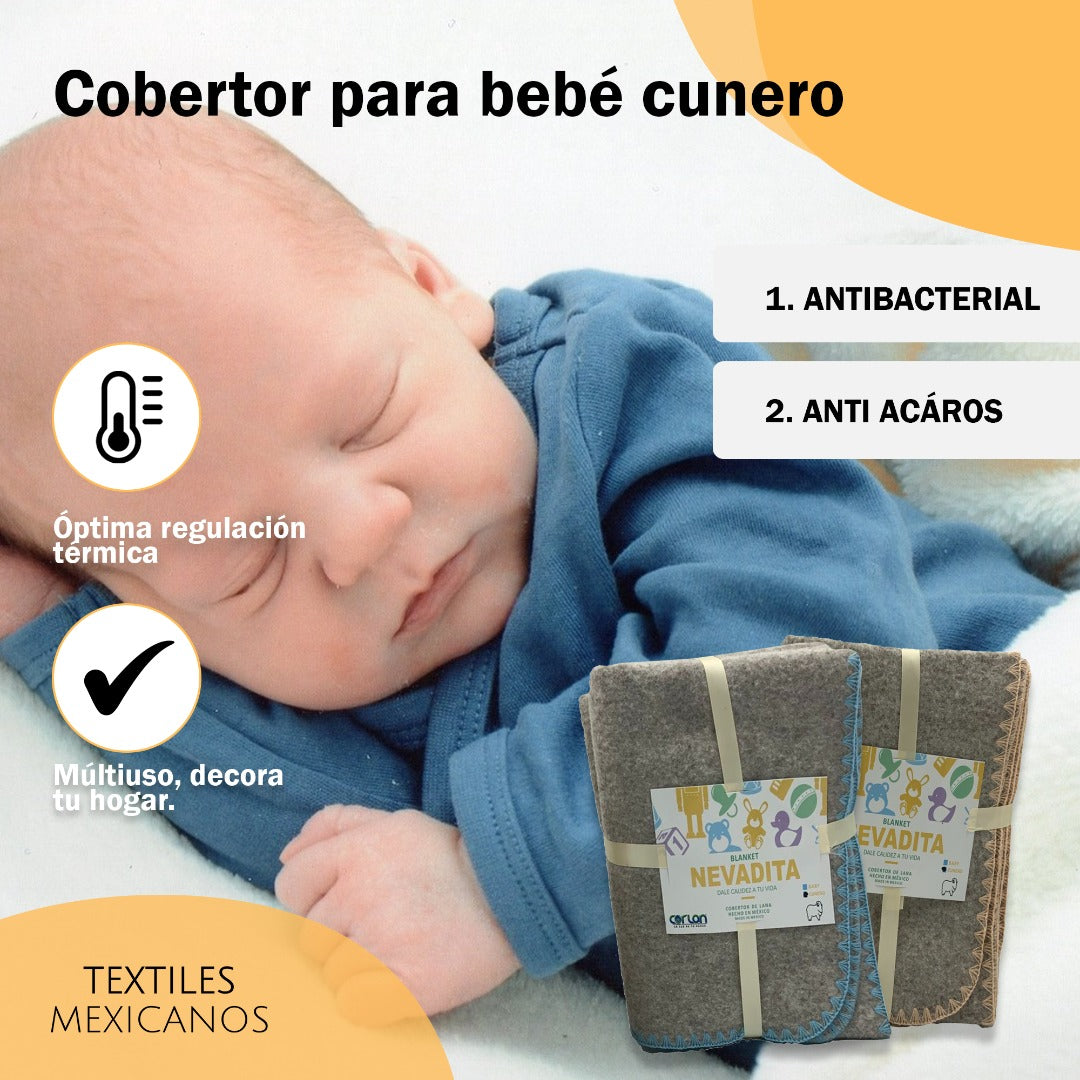 Cobertor Para BEBE Nevadita (cunero 1.05 x 1.40)