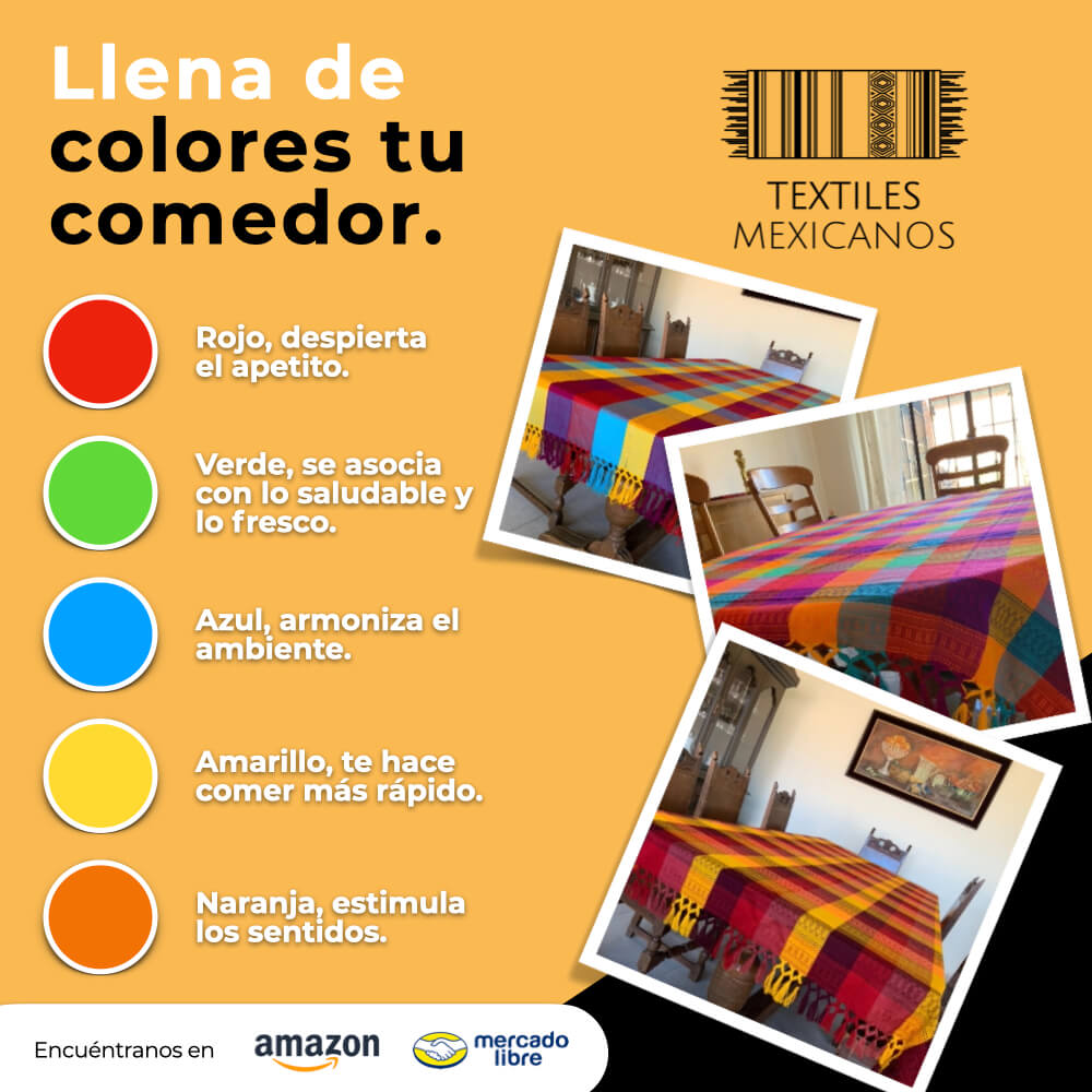 Mantel Artesanal liso 2.50 x 1.60 mts.