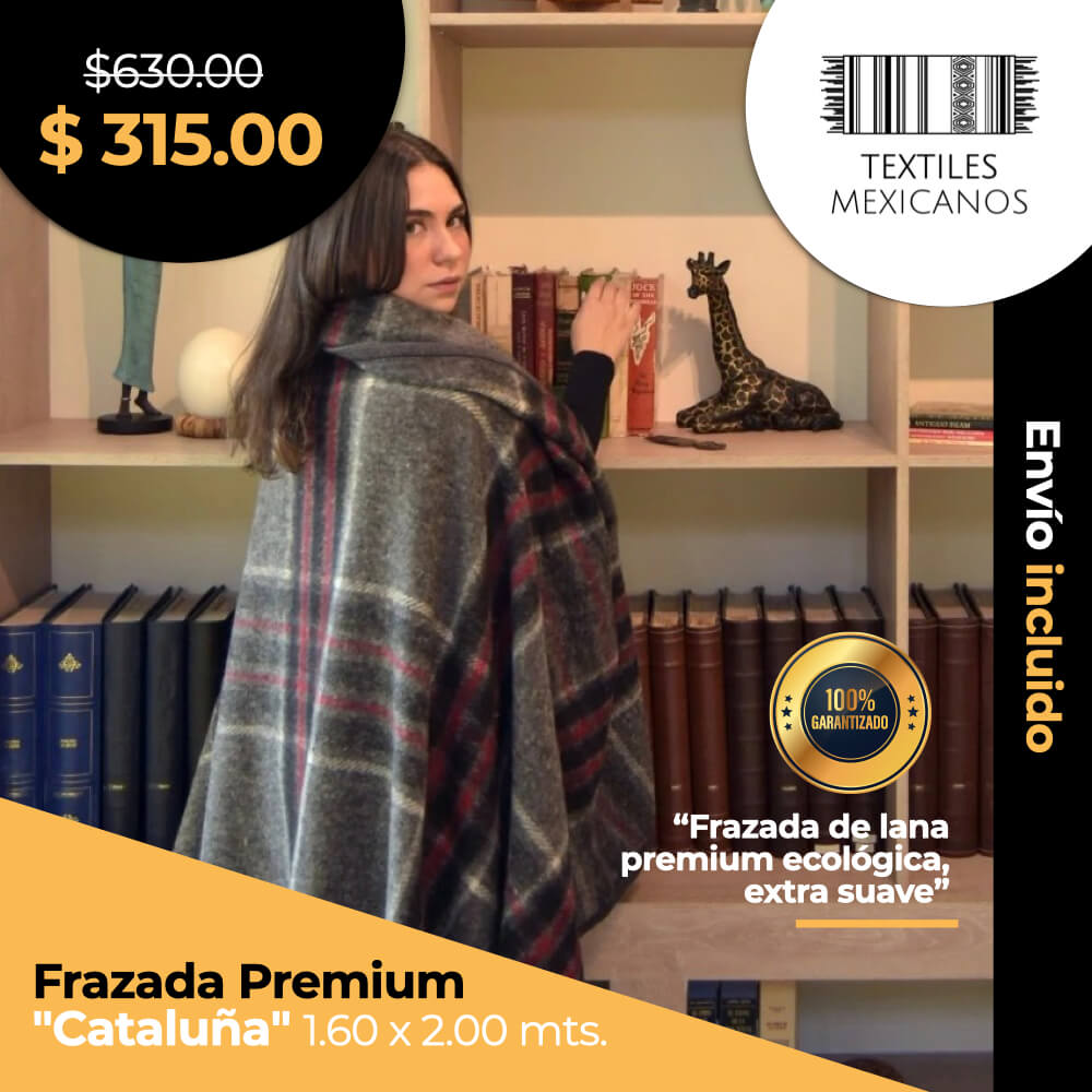 Frazada Premium "Cataluña" 1.60 x 2.00 mts.