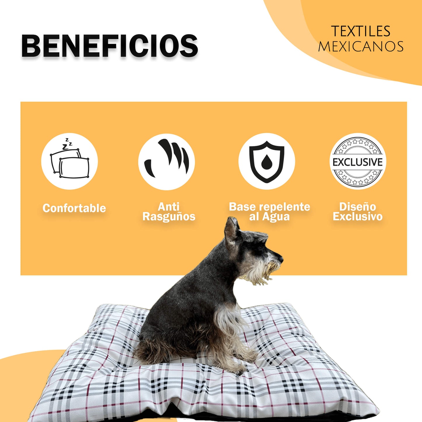 Cama GRANDE Fresca, Para Climas Cálidos, elaborada con tela tipo Loneta arriba y con tela impermeable abajo, para todo tipo de mascotas, Extra comfort Lavable, ligera y resistente (60 x 80 cm)