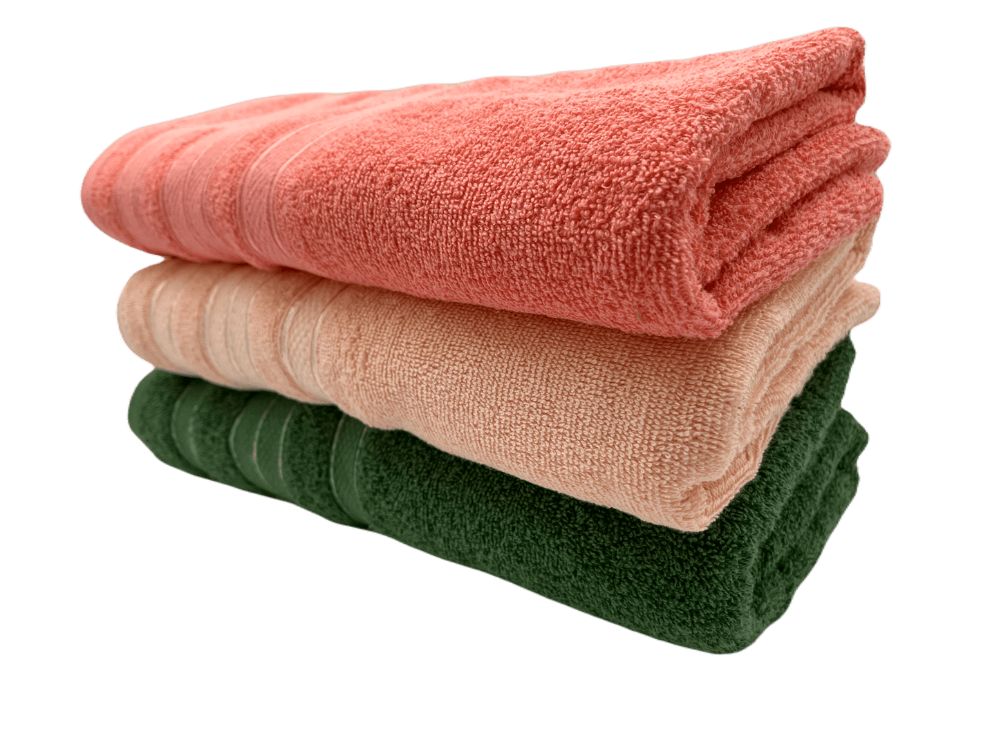Toalla de algodón importado en medida "1/2 baño" es súper suave y absorbente, tamaño de  .70 cm x 1.00 mts