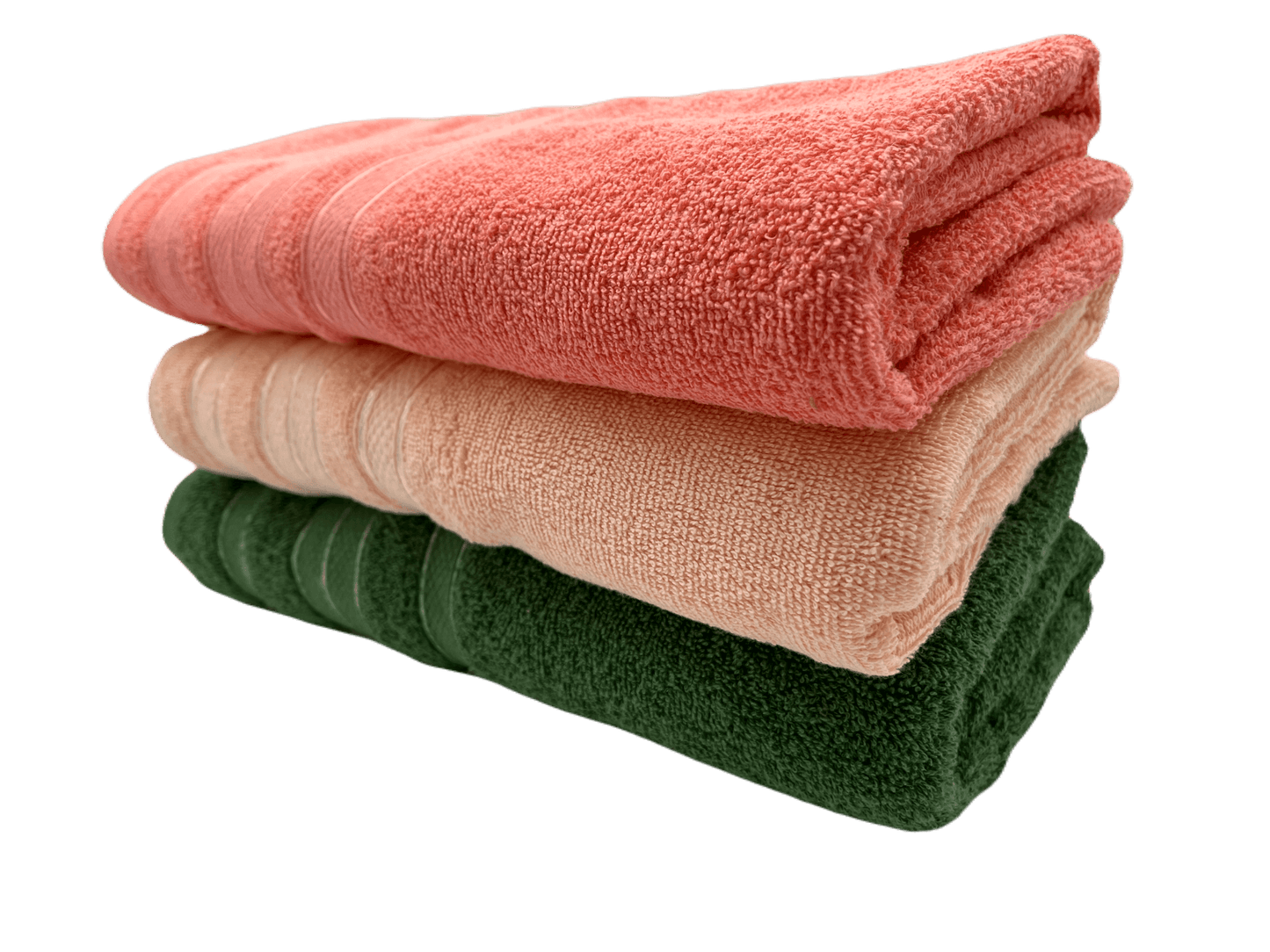 Toalla de algodón importado en medida "1/2 baño" es súper suave y absorbente, tamaño de .70 cm x 1.00 mts