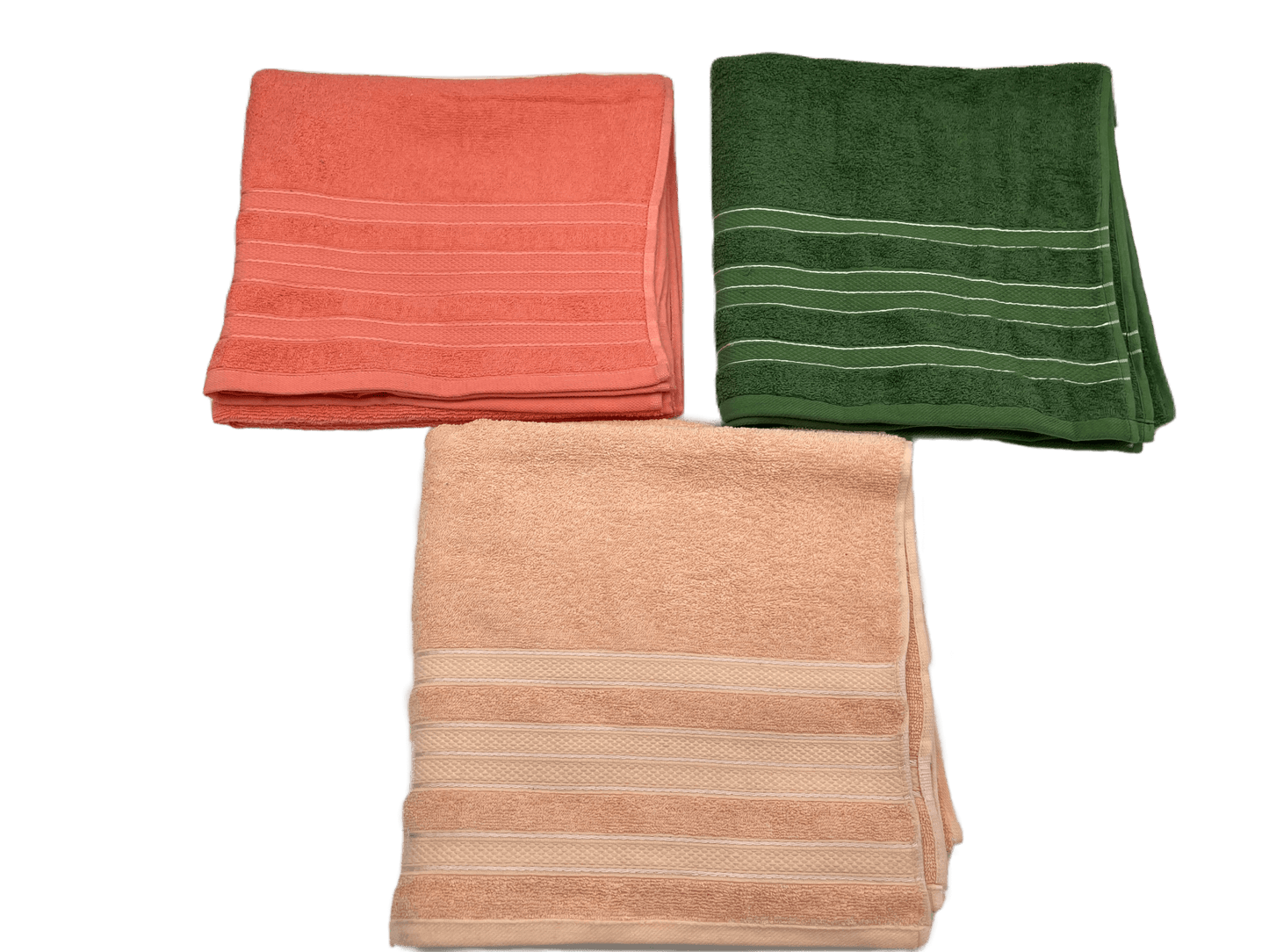 Toalla de algodón importado en medida "1/2 baño" es súper suave y absorbente, tamaño de .70 cm x 1.00 mts