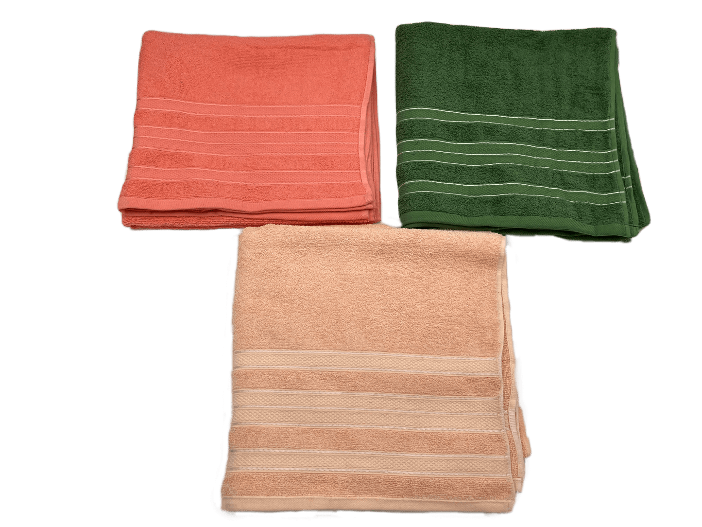 Toalla de algodón importado en medida "1/2 baño" es súper suave y absorbente, tamaño de .70 cm x 1.00 mts