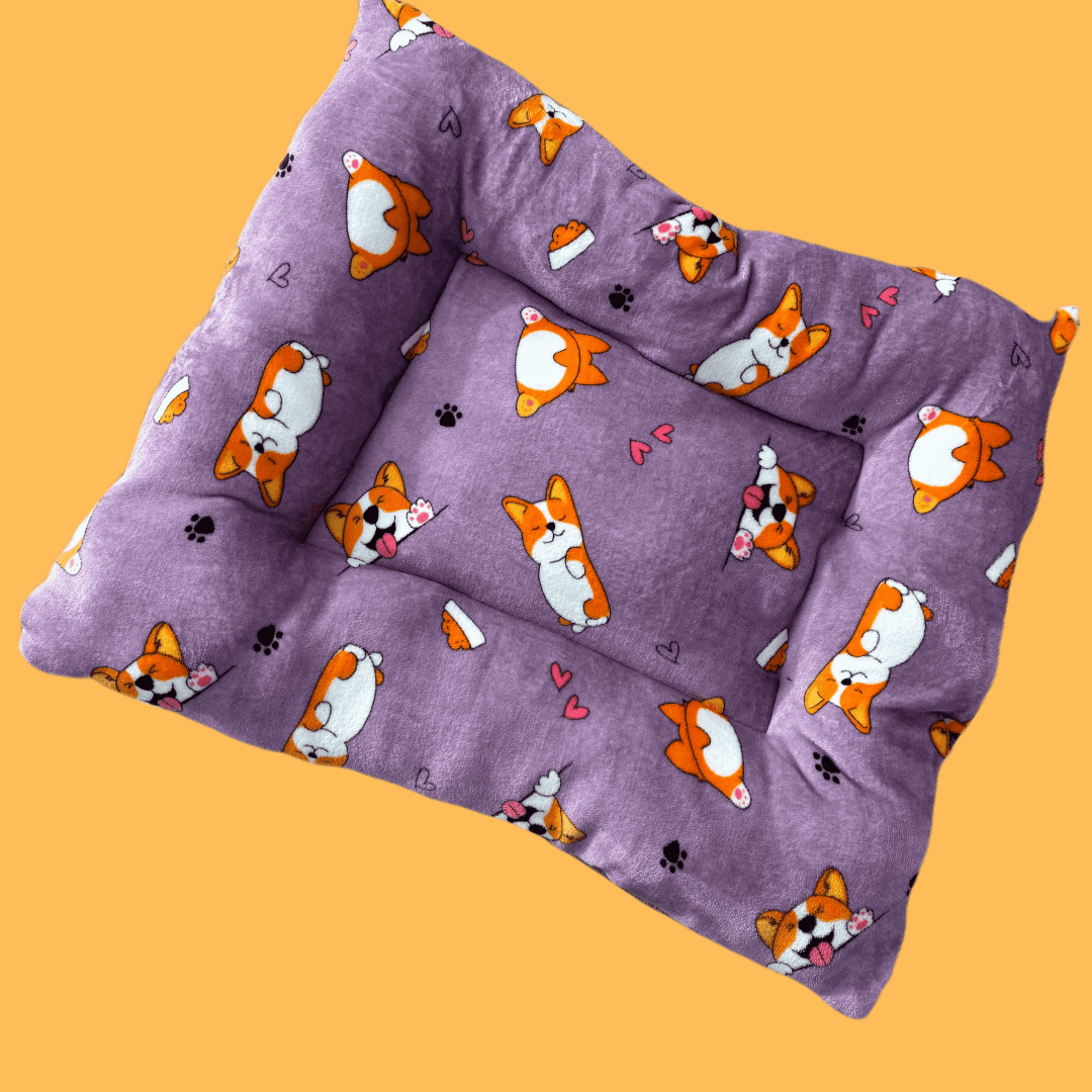 Cama Afelpada para Mascota  (65 x 80 cm) — Ultra Suave, Lavable y con Relleno Tipo Delcron