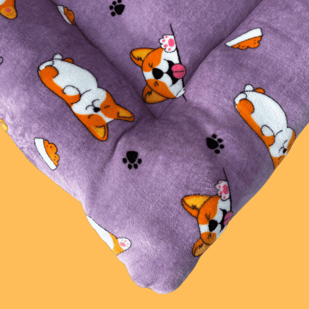 Cama Afelpada para Mascota  (65 x 80 cm) — Ultra Suave, Lavable y con Relleno Tipo Delcron