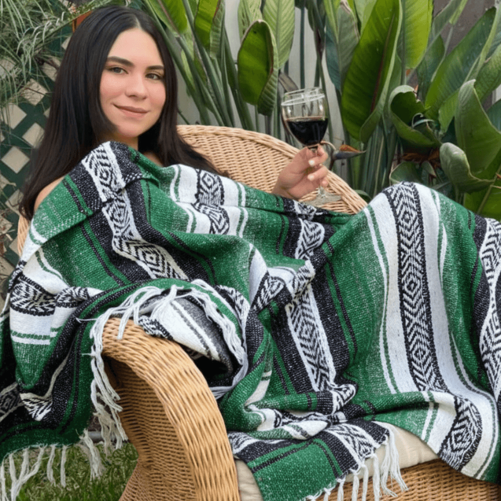 Panama Blanket Multiusos 1.40 x 1.90 m | Cobija Mexicana para Yoga, Hogar y Auto