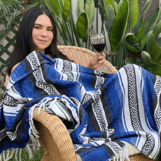Panama Blanket Multiusos 1.40 x 1.90 m | Cobija Mexicana para Yoga, Hogar y Auto