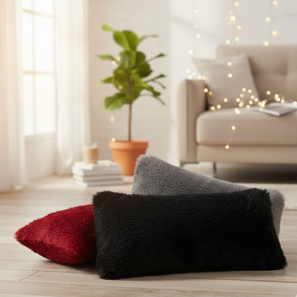 ⭐ Almohada Grande Plush de Pelo Alto (92.5 cm x 27 cm)— Ultra Suave, Extra Larga y Perfecta para Consentirte