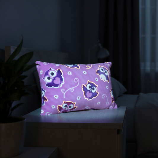 Almohada Infantil Brilla en la Oscuridad 55 x 34.5 cm | Súper Suave, Ergonómica y Confortable