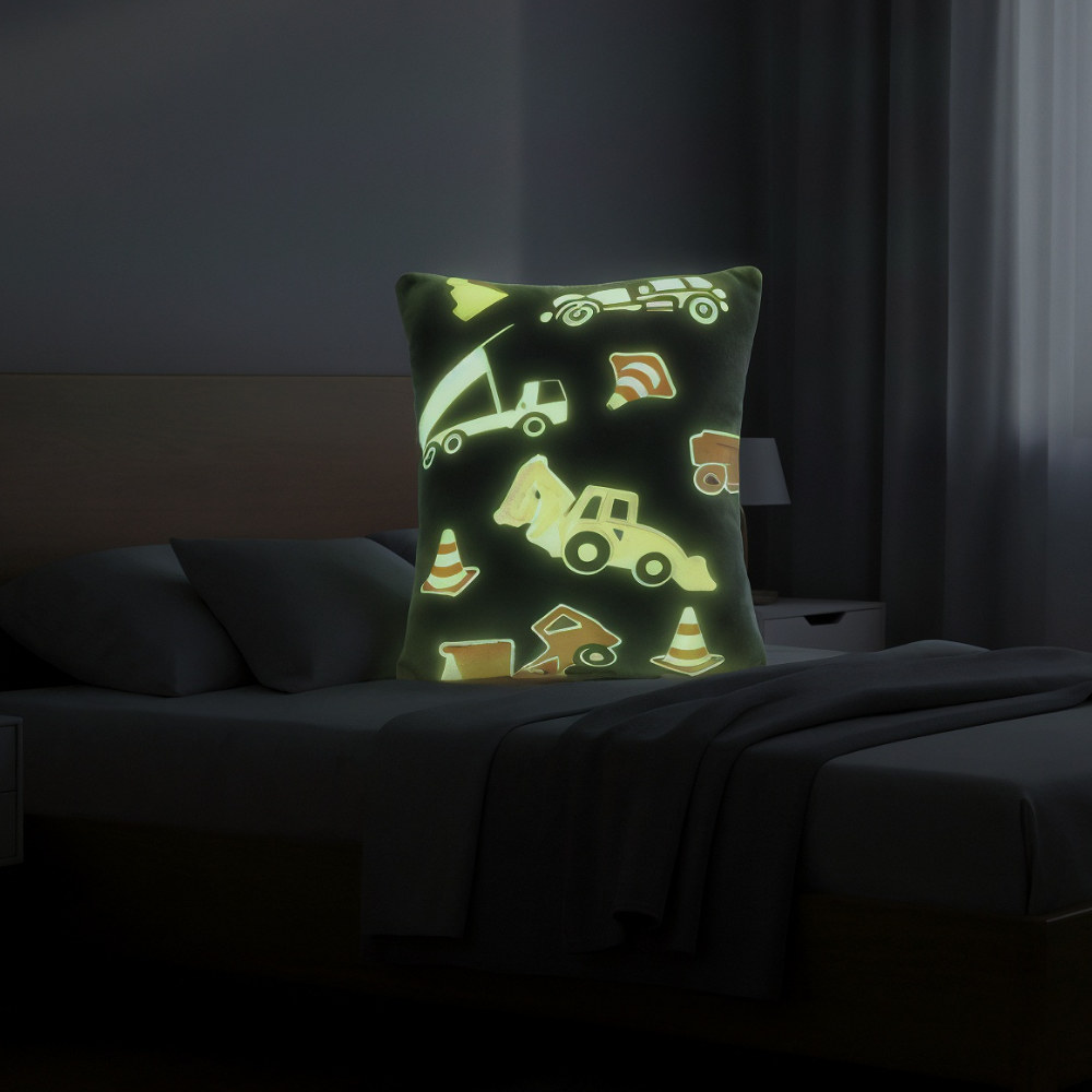 Almohada Infantil Brilla en la Oscuridad 55 x 34.5 cm | Súper Suave, Ergonómica y Confortable
