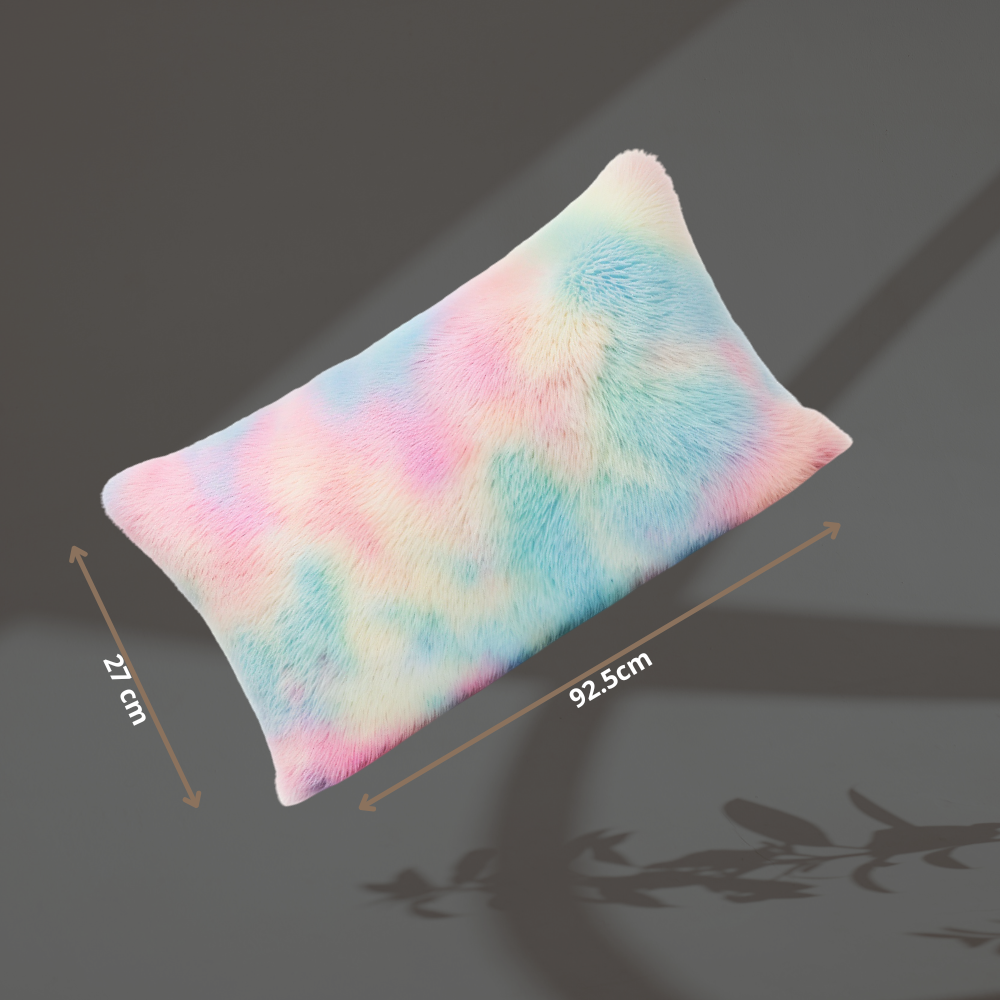 ⭐ Almohada Grande Plush de Pelo Alto (92.5 cm x 27 cm)— Ultra Suave, Extra Larga y Perfecta para Consentirte