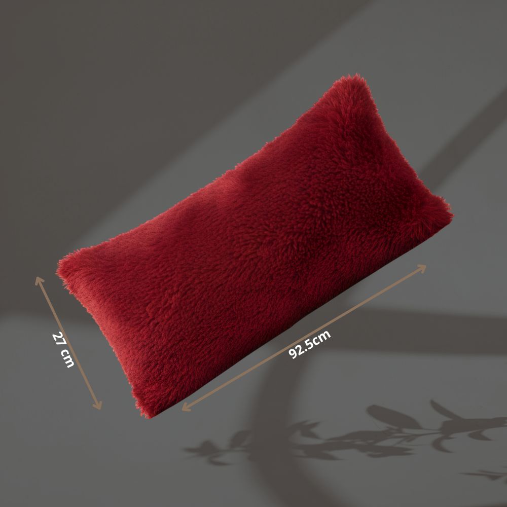 ⭐ Almohada Grande Plush de Pelo Alto (92.5 cm x 27 cm)— Ultra Suave, Extra Larga y Perfecta para Consentirte