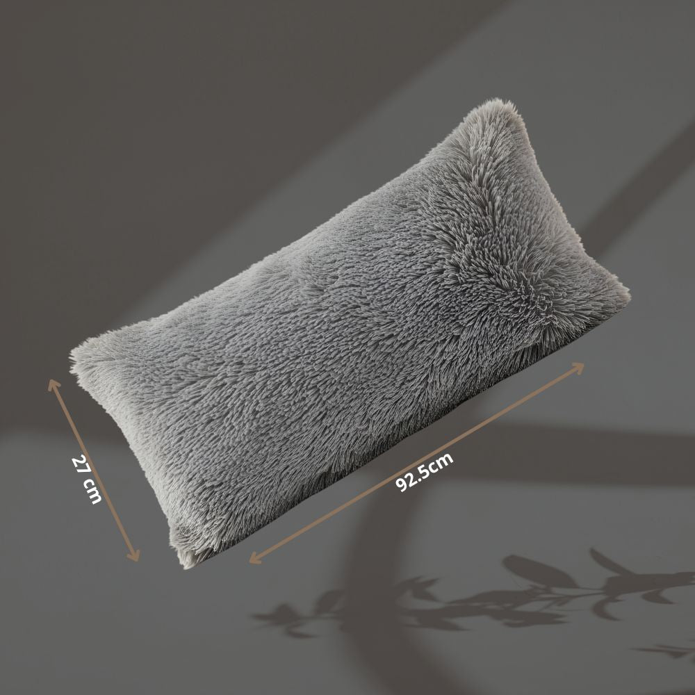 ⭐ Almohada Grande Plush de Pelo Alto (92.5 cm x 27 cm)— Ultra Suave, Extra Larga y Perfecta para Consentirte