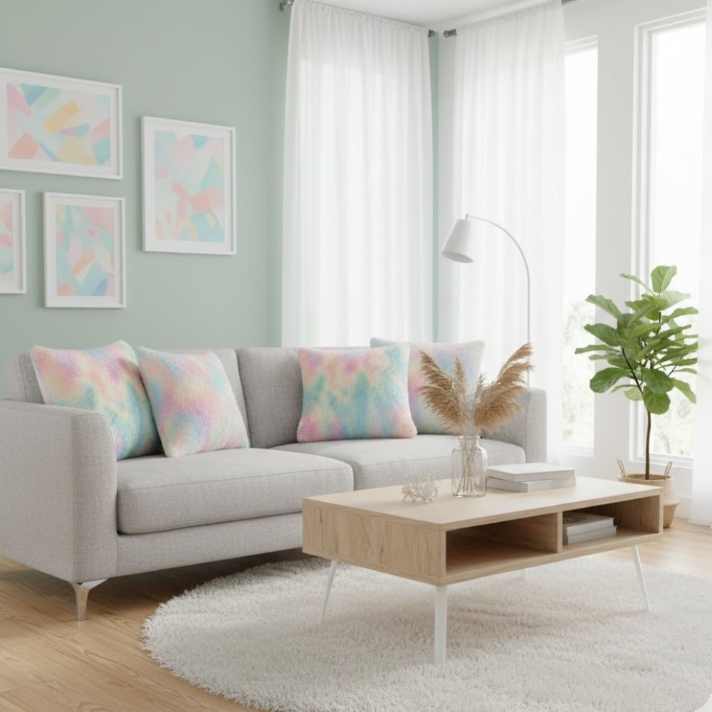 Almohada Plush Estandar de Pelo Alto (34.5 x 55 cm) — Suave, Acolchonada y Perfecta para Decorar