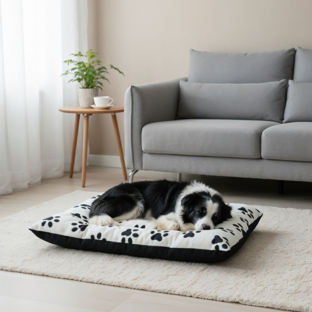 Cama Afelpada para Mascota  (65 x 80 cm) — Ultra Suave, Lavable y con Relleno Tipo Delcron