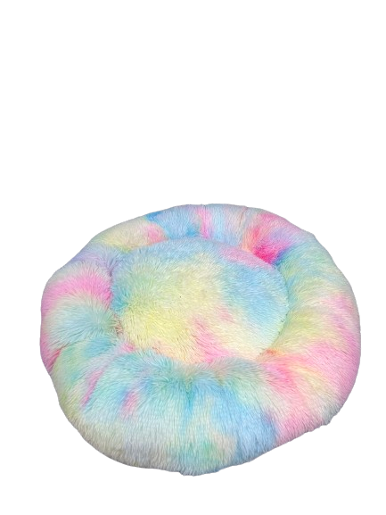 Cama GRANDE ANTIESTRÉS peluche largo para mascotas cómoda, fácil de lavar y transportable (72 x 72cm)