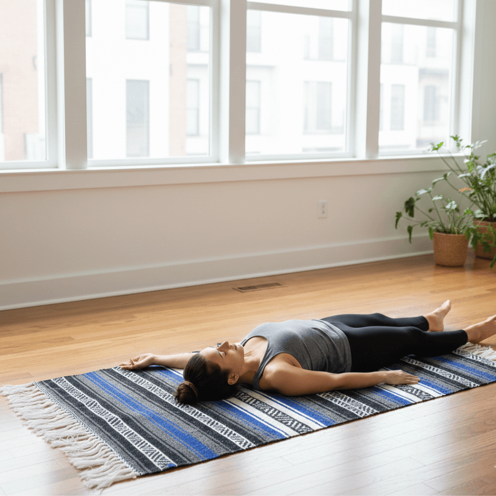 Panama Blanket Multiusos 1.40 x 1.90 m | Cobija Mexicana para Yoga, Hogar y Auto