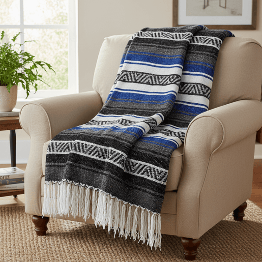 Panama Blanket Multiusos 1.40 x 1.90 m | Cobija Mexicana para Yoga, Hogar y Auto