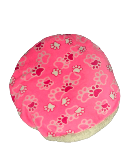 Cama EXTRA GRANDE tipo puff con cobija afelpada para mascotas Lavable, comfortable, y calientita  (62 x 62 cm)