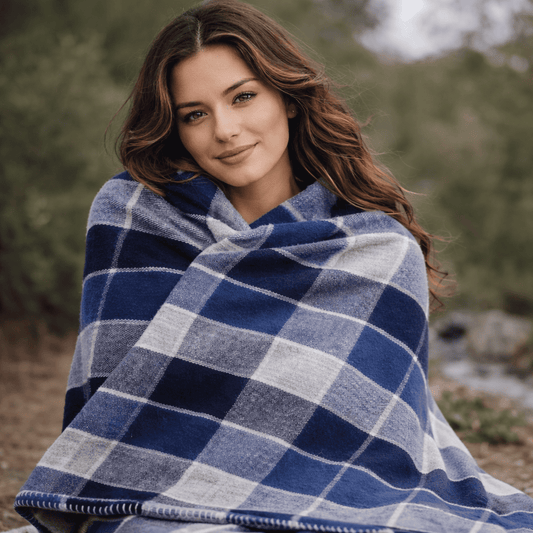 Frazada Grecia · 80% Lana · 1.60 x 2.00 mts — Elegancia clásica que abraza