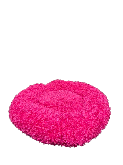 Cama MEDIANA ANTIESTRÉS peluche corto para mascotas cómoda, fácil de lavar y transportable (63 x 63 cm)