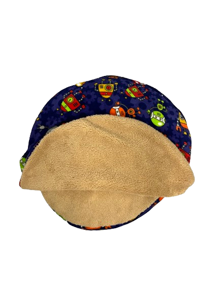 Cama CHICA tipo puff con cobija afelpada para mascotas Lavable, comfortable, y calientita  (35 x 35 cm)