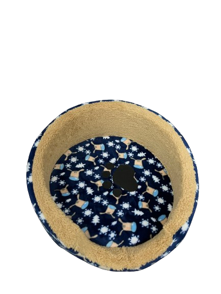 Cama MEDIANA redonda FLANEL Lavable, comfortable ligera y resistente (44 x 44 cm)