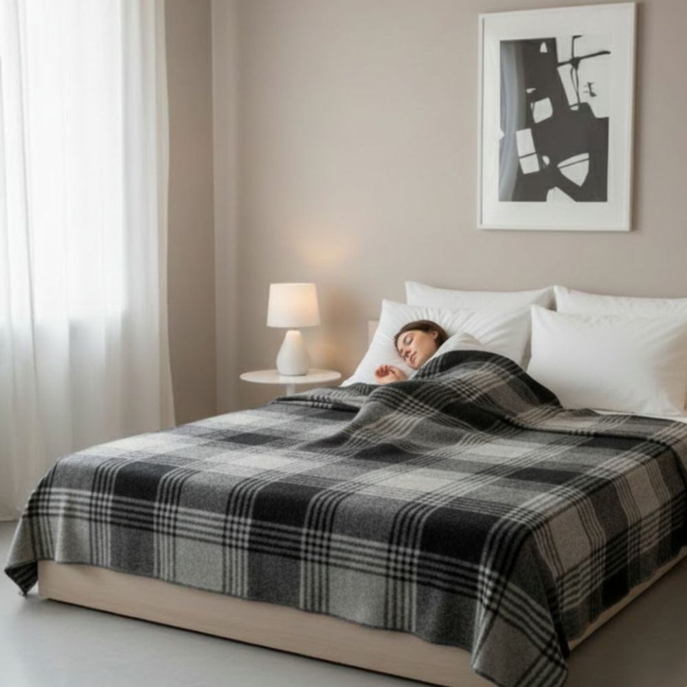 Frazada "Montreal" de Lana Virgen  1.60 x 2.20 mts