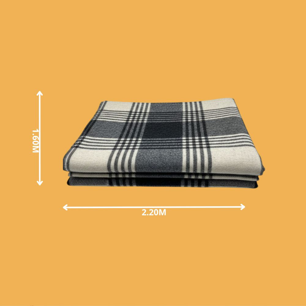 Frazada "Montreal" de Lana Virgen  1.60 x 2.20 mts