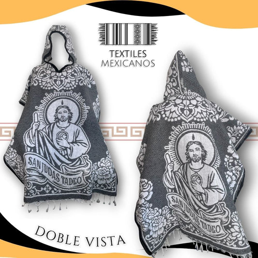 Gabán San Judas con Gorro | Cálido, Suave y Ligero (1.00 x 1.10 m | 1.2 kg)