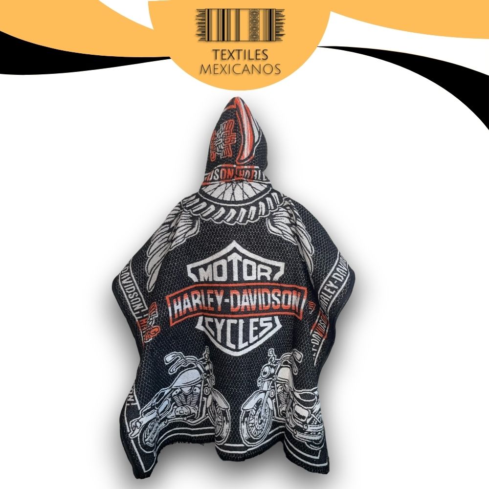 Gabán de Moto Doble Vista con Gorro | Cálido, Ligero y Estilo Biker (1.00 x 1.10 m | 1.2 kg)