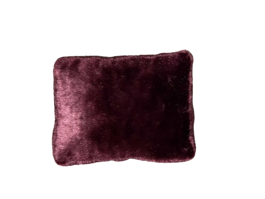 Cama EXTRA GRANDE relajante tipo PUFF color VINO para mascota, lavable y cálida (99 X 85 cm)