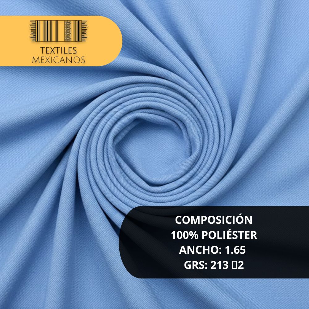 Tela Sarga Paladín 100% Poliéster | Resistente, Durable y Versátil (Ancho 1.65 m | 213 g/m²)
