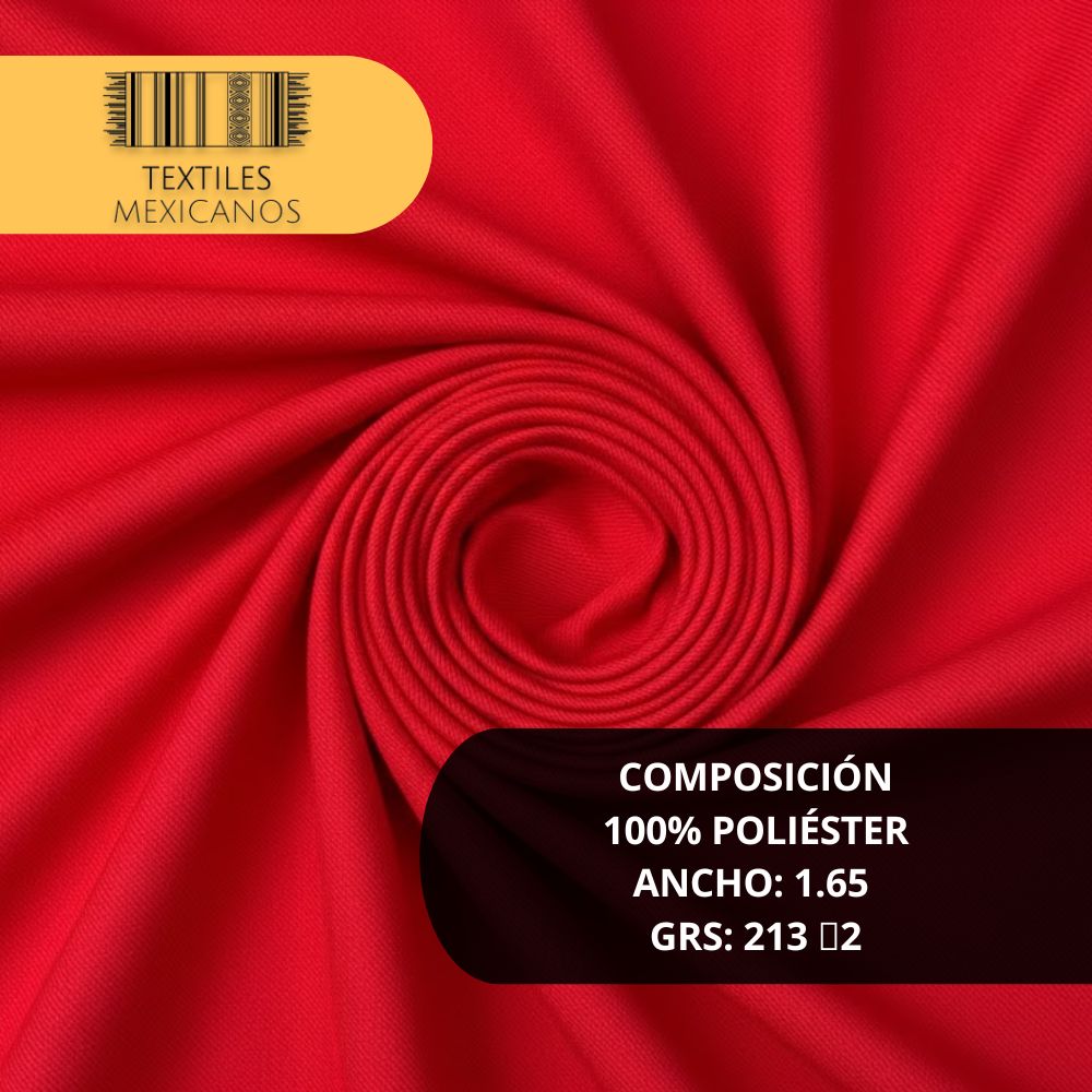 Tela Sarga Paladín 100% Poliéster | Resistente, Durable y Versátil (Ancho 1.65 m | 213 g/m²)
