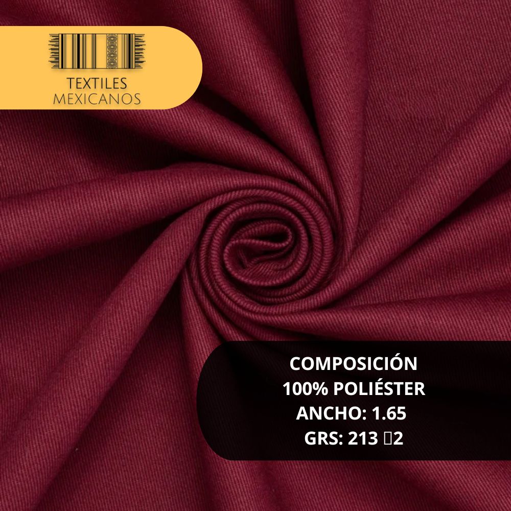 Tela Sarga Paladín 100% Poliéster | Resistente, Durable y Versátil (Ancho 1.65 m | 213 g/m²)