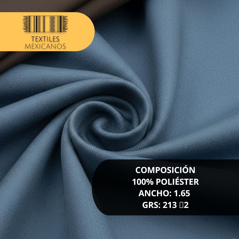 Tela Sarga Paladín 100% Poliéster | Resistente, Durable y Versátil (Ancho 1.65 m | 213 g/m²)