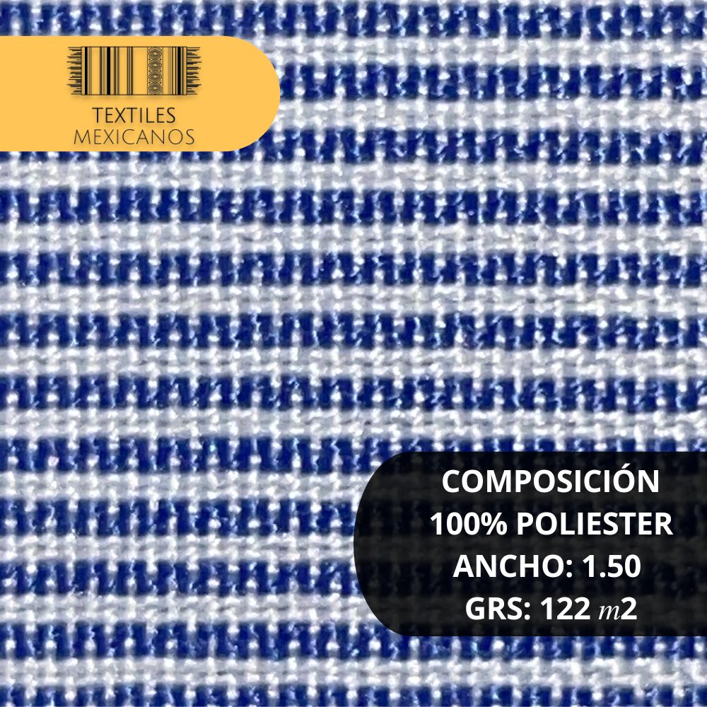 Tela Mil Rayas 100% Poliéster | Ligera, Resistente y Versátil (Ancho 1.50 m | 122 g/m²)
