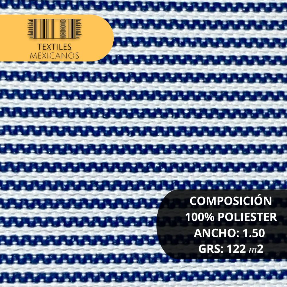 Tela Mil Rayas 100% Poliéster | Ligera, Resistente y Versátil (Ancho 1.50 m | 122 g/m²)