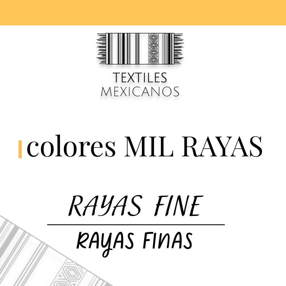 Tela Mil Rayas 100% Poliéster | Ligera, Resistente y Versátil (Ancho 1.50 m | 122 g/m²)